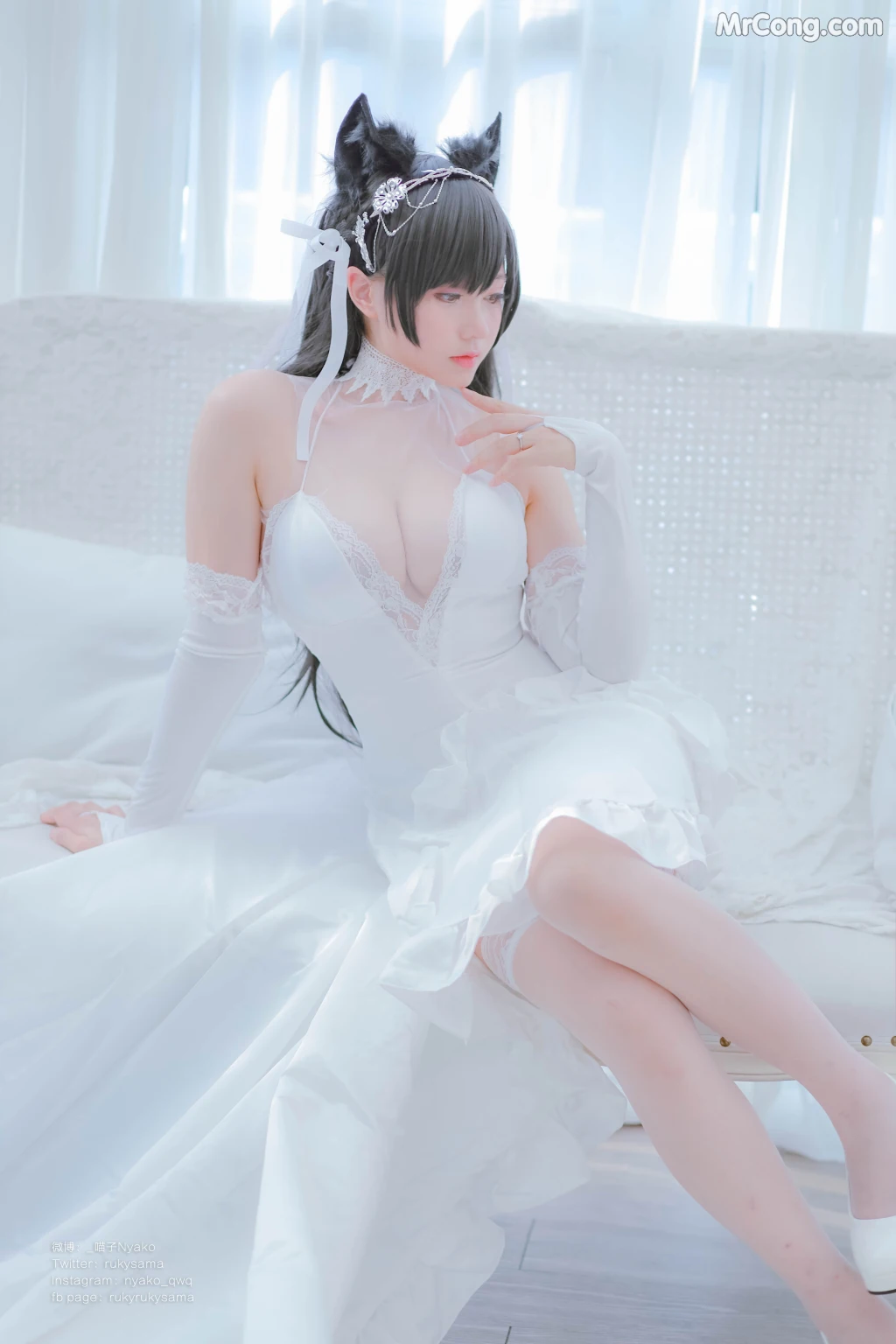 Coser@Nyako喵子: 爱宕婚纱 (62 photos) – Page 2
