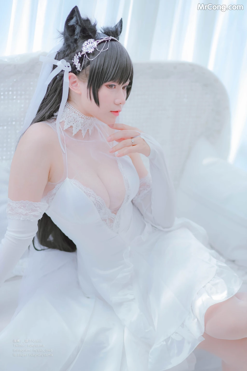 Coser@Nyako喵子: 爱宕婚纱 (62 photos) – Page 2