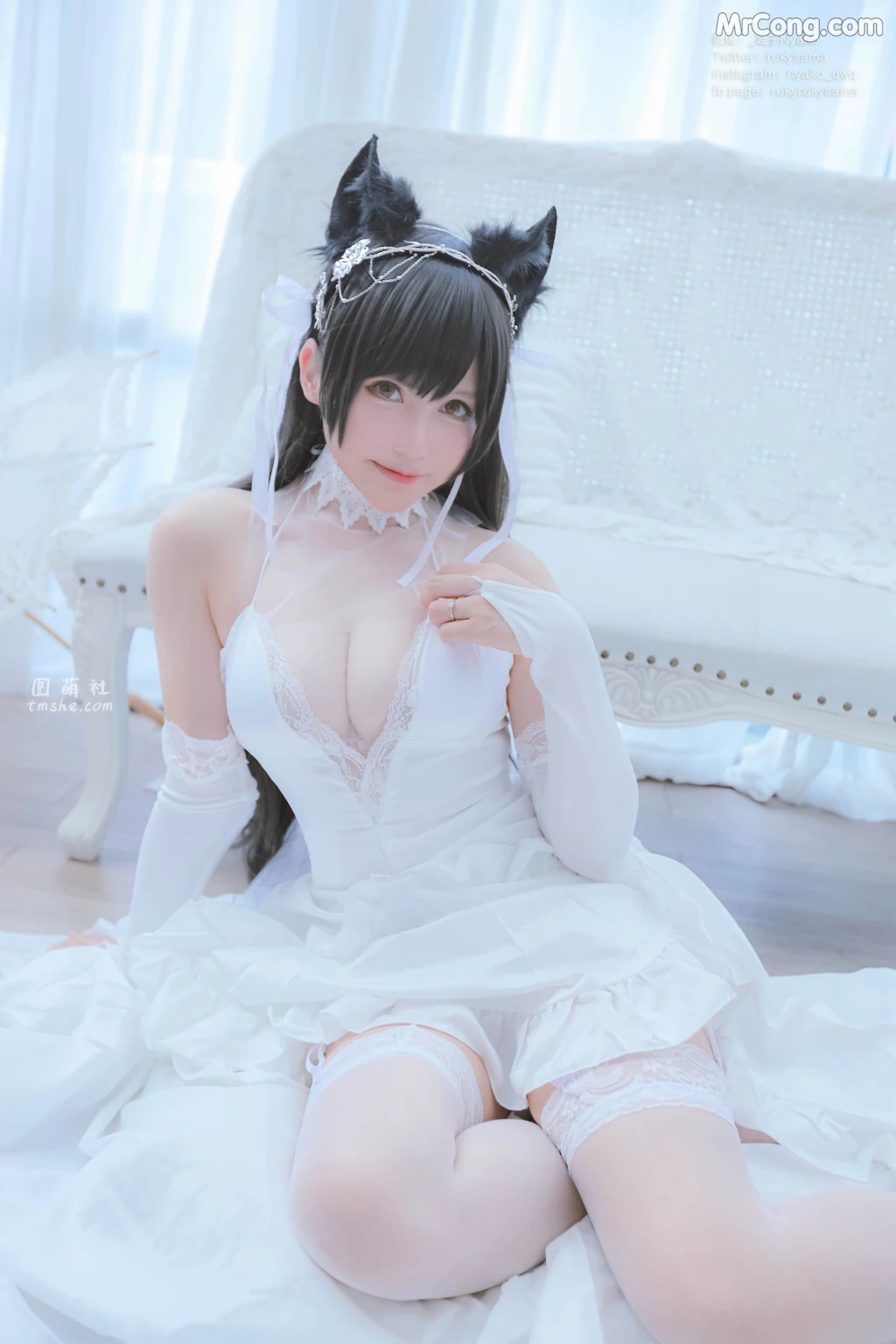 Coser@Nyako喵子: 爱宕婚纱 (62 photos) – Page 2