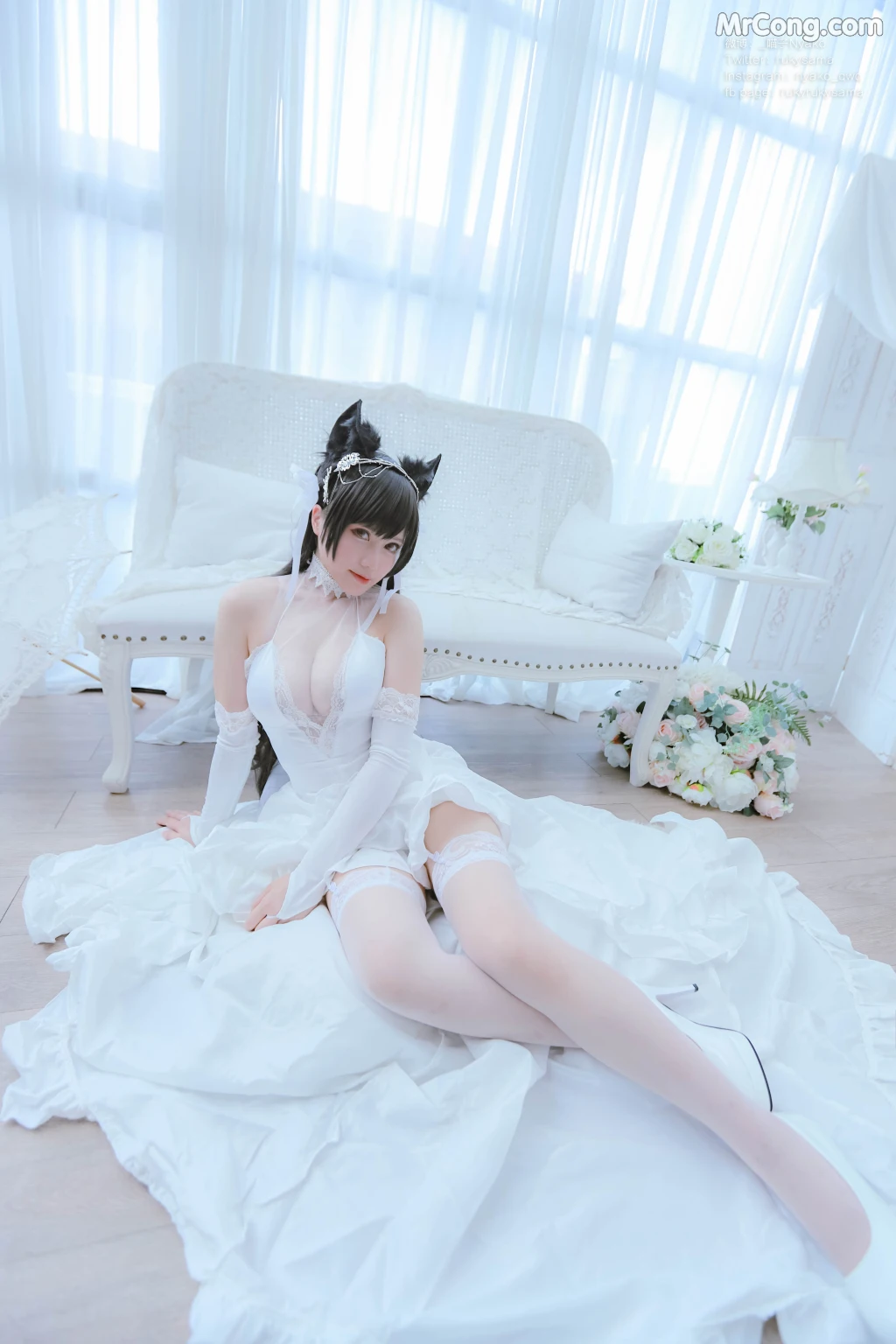Coser@Nyako喵子: 爱宕婚纱 (62 photos) – Page 2