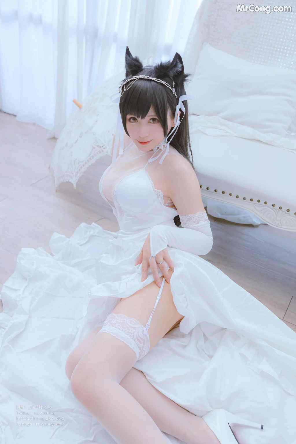 Coser@Nyako喵子: 爱宕婚纱 (62 photos) – Page 3