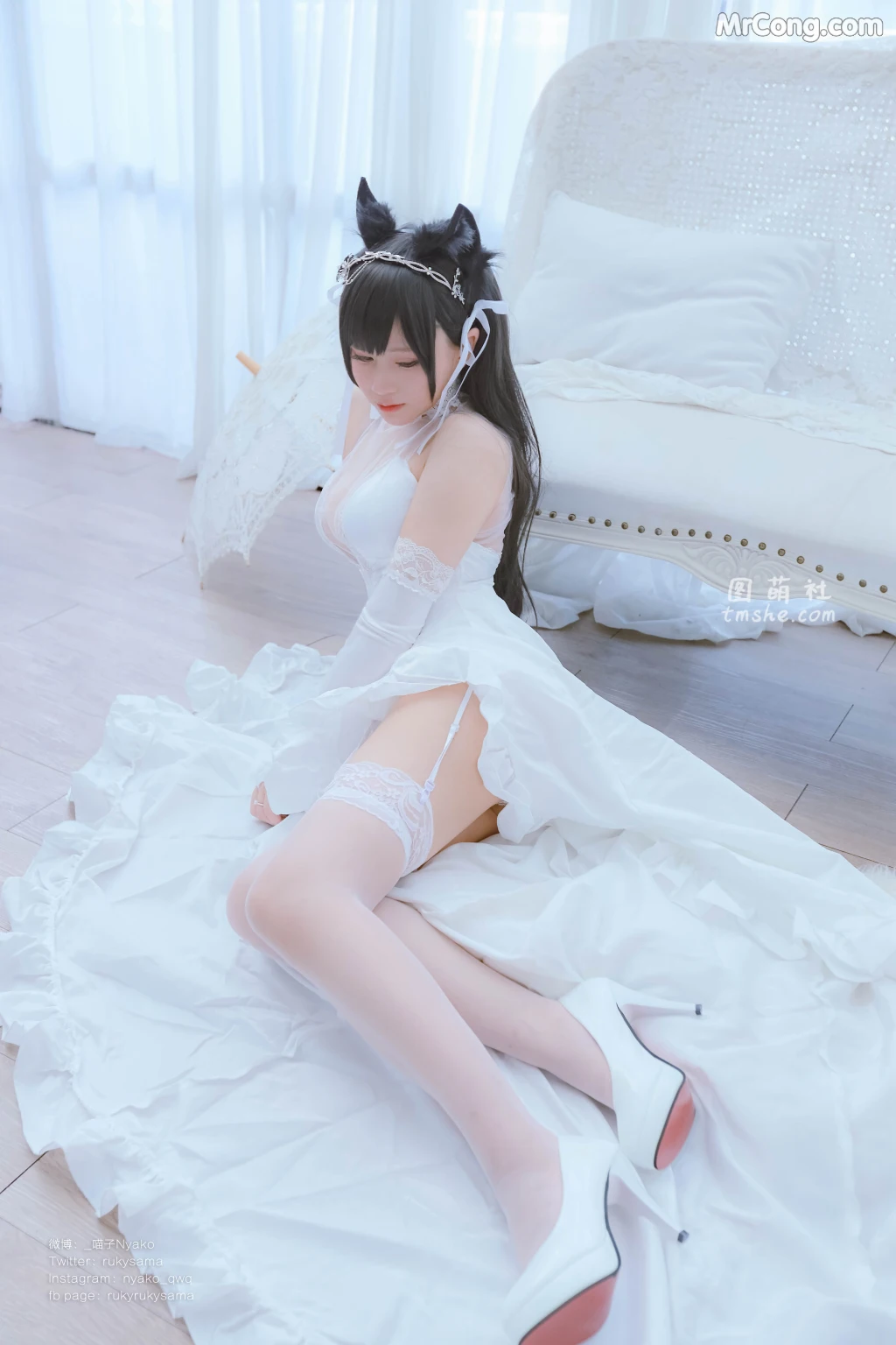 Coser@Nyako喵子: 爱宕婚纱 (62 photos) – Page 3