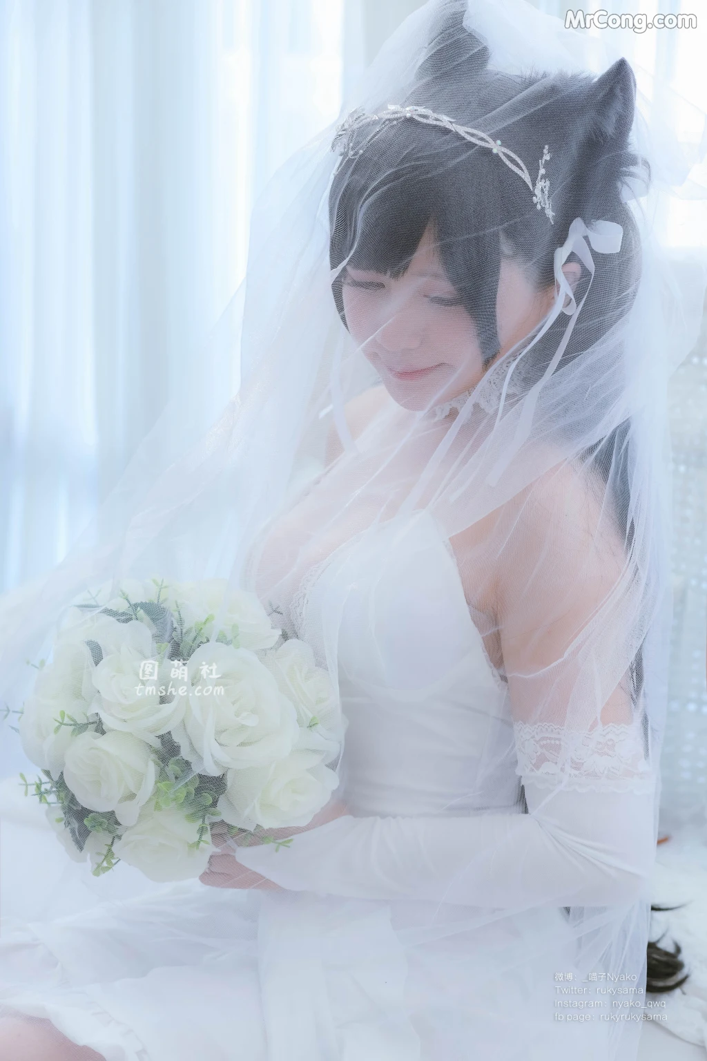 Coser@Nyako喵子: 爱宕婚纱 (62 photos) – Page 3