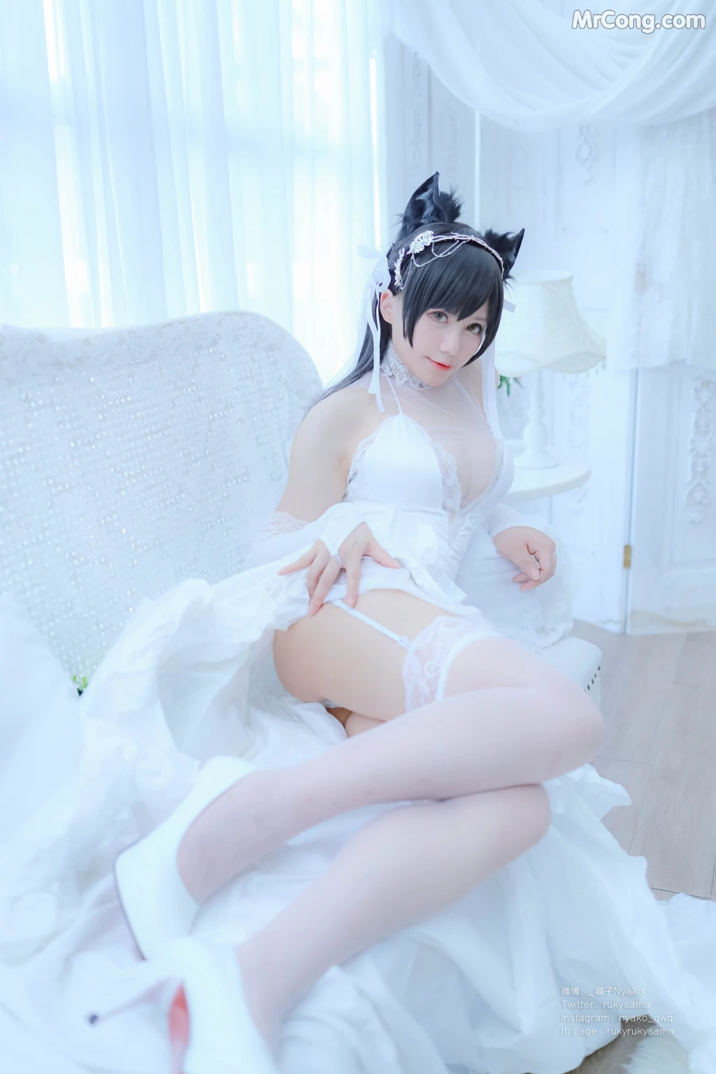 Coser@Nyako喵子: 爱宕婚纱 (62 photos) – Page 3