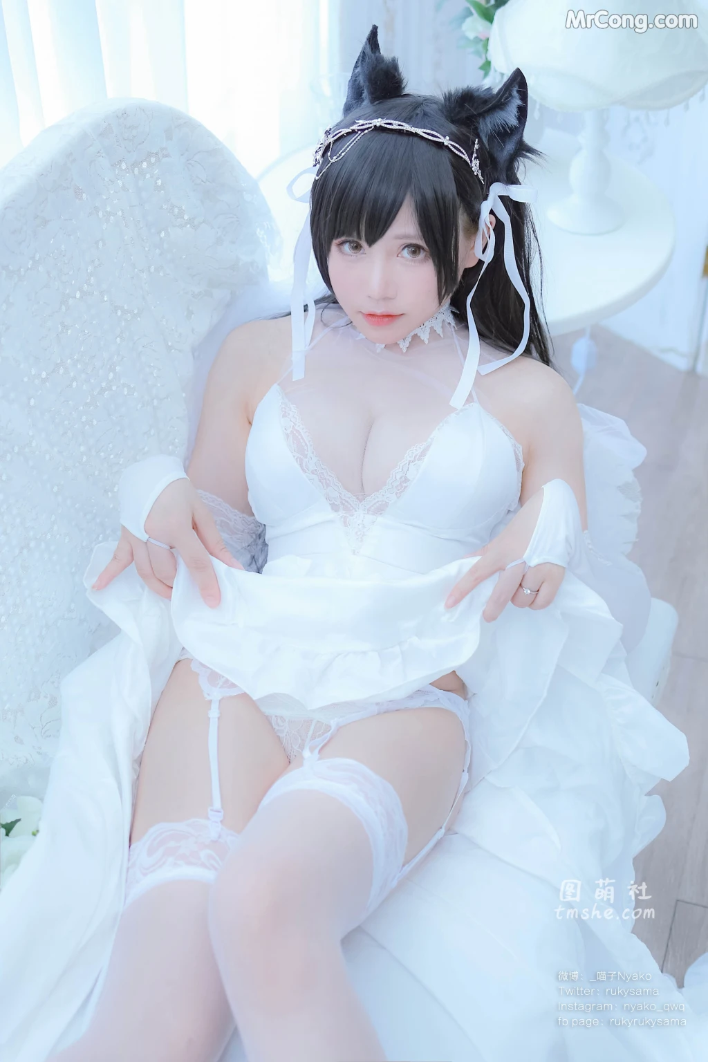 Coser@Nyako喵子: 爱宕婚纱 (62 photos) – Page 3