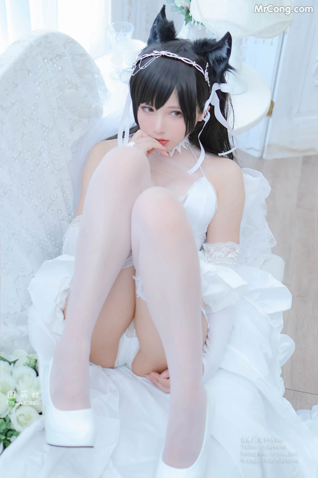 Coser@Nyako喵子: 爱宕婚纱 (62 photos) – Page 3