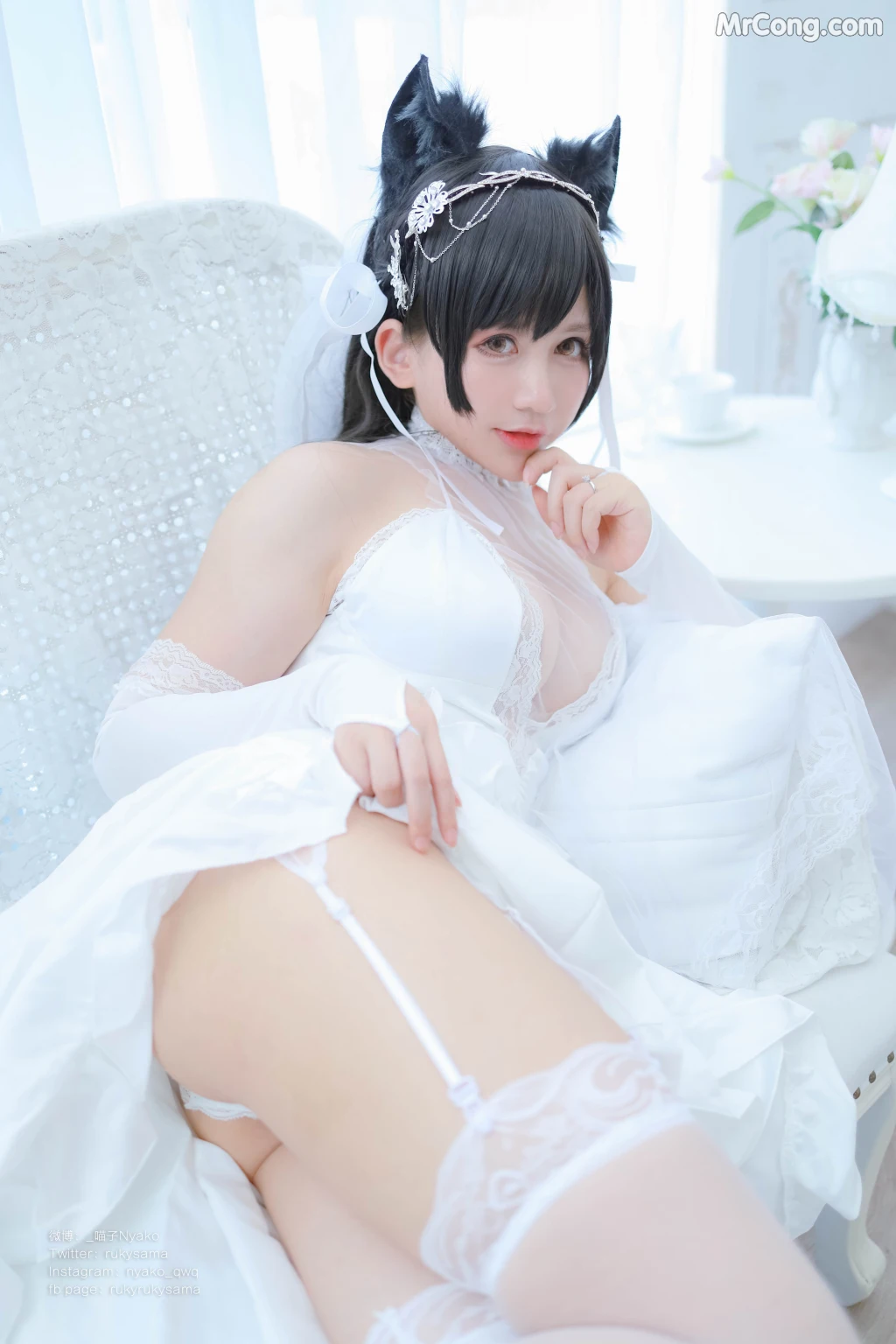 Coser@Nyako喵子: 爱宕婚纱 (62 photos) – Page 4