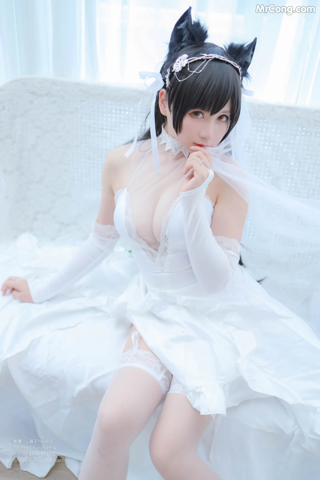 Coser@Nyako喵子: 爱宕婚纱 (62 photos) – Page 4