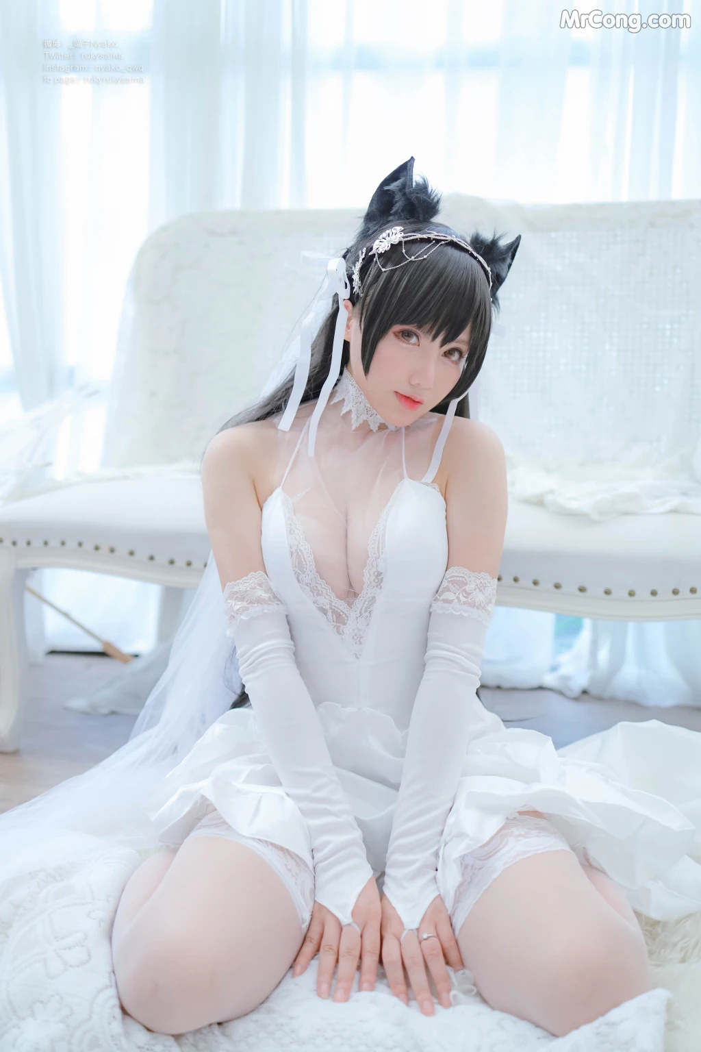Coser@Nyako喵子: 爱宕婚纱 (62 photos) – Page 4