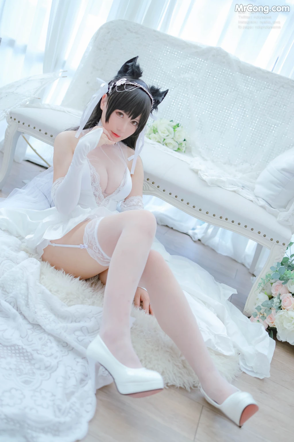 Coser@Nyako喵子: 爱宕婚纱 (62 photos) – Page 5