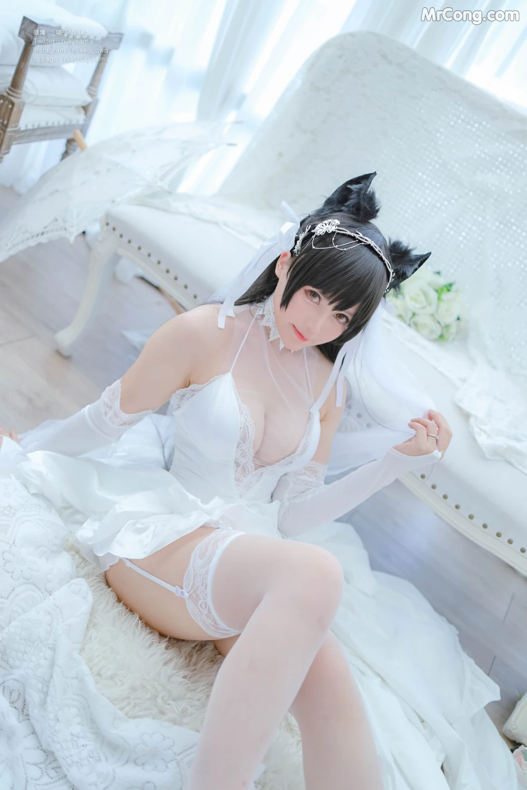 Coser@Nyako喵子: 爱宕婚纱 (62 photos) – Page 5