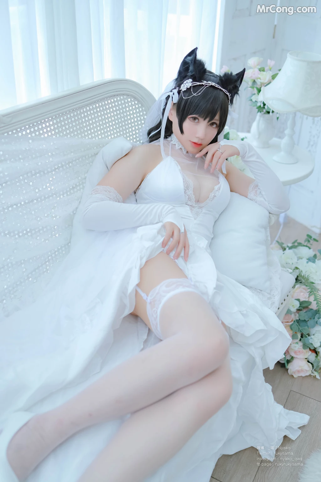 Coser@Nyako喵子: 爱宕婚纱 (62 photos) – Page 5