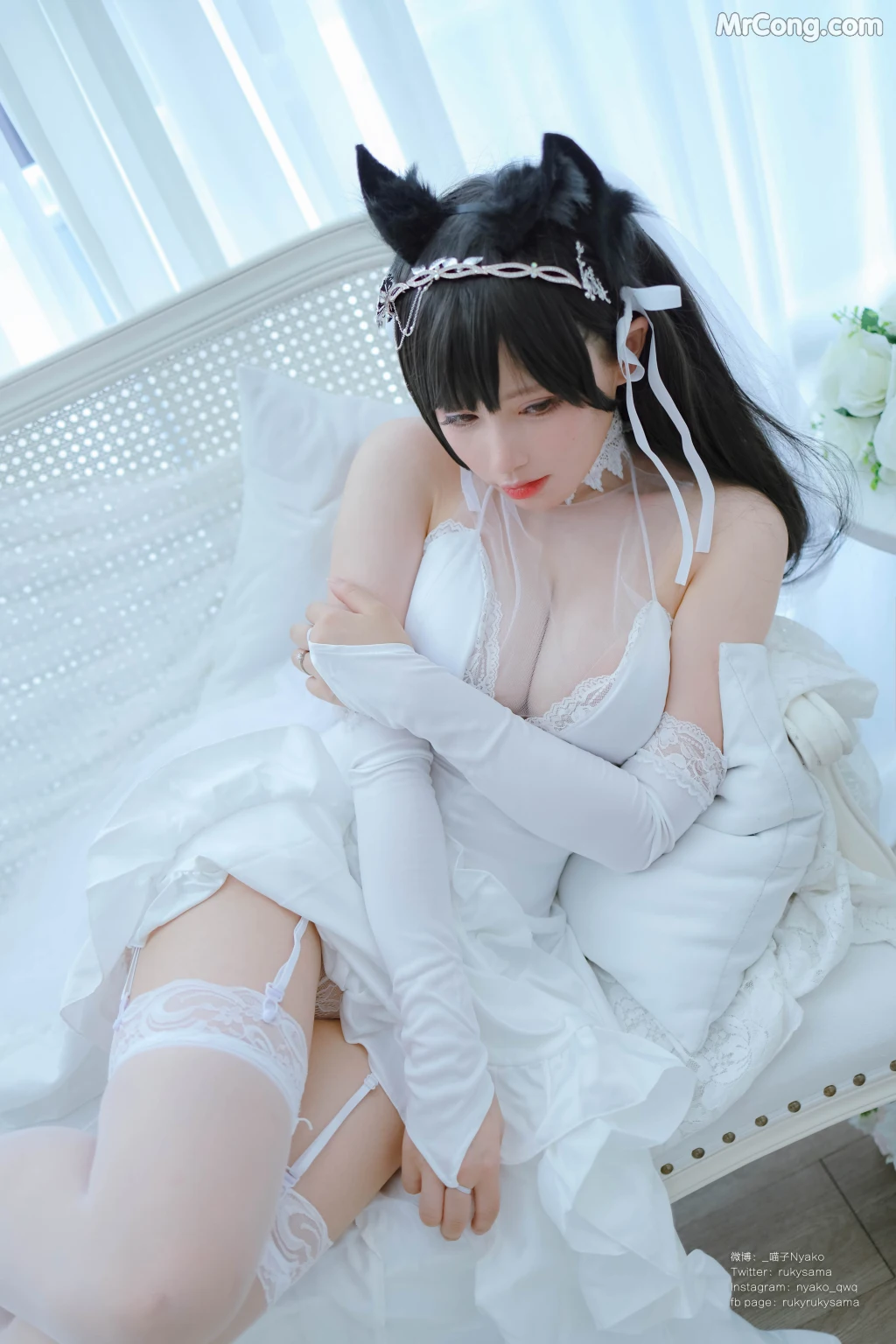 Coser@Nyako喵子: 爱宕婚纱 (62 photos) – Page 5