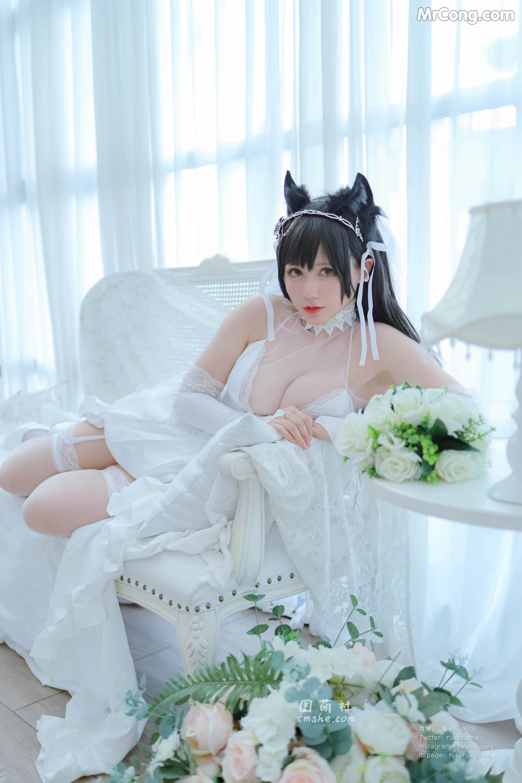 Coser@Nyako喵子: 爱宕婚纱 (62 photos) – Page 5