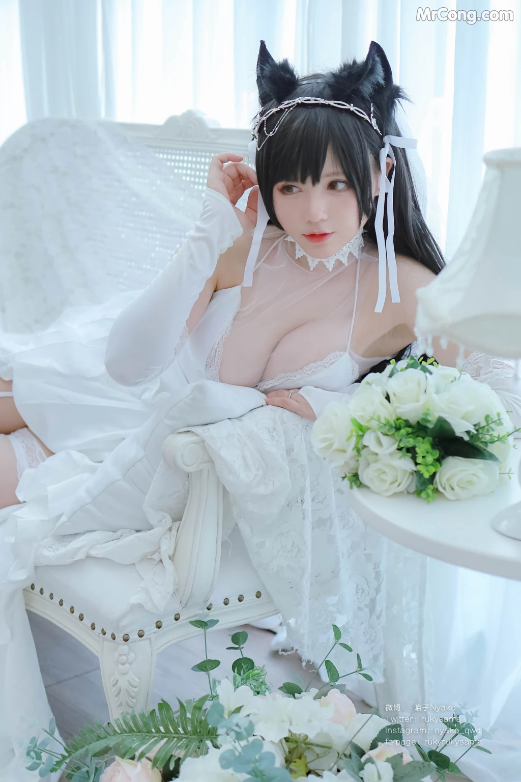 Coser@Nyako喵子: 爱宕婚纱 (62 photos) – Page 5
