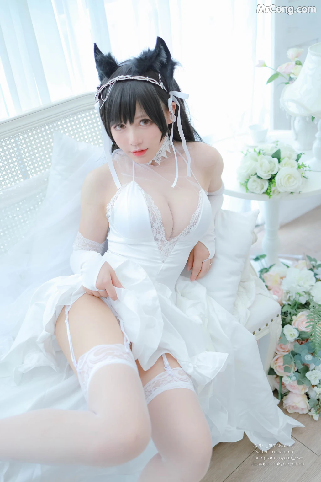 Coser@Nyako喵子: 爱宕婚纱 (62 photos) – Page 6