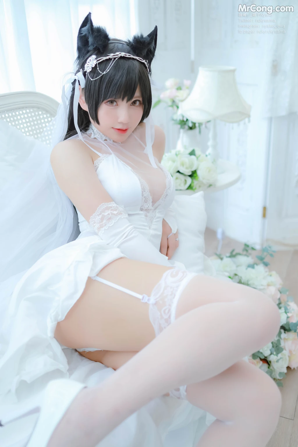 Coser@Nyako喵子: 爱宕婚纱 (62 photos) – Page 6