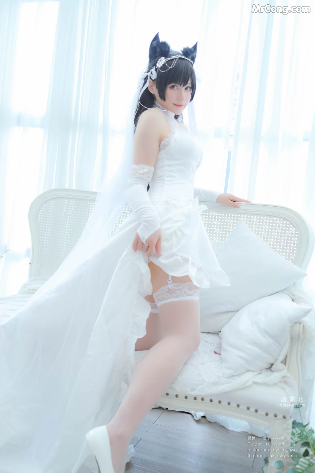 Coser@Nyako喵子: 爱宕婚纱 (62 photos) – Page 6