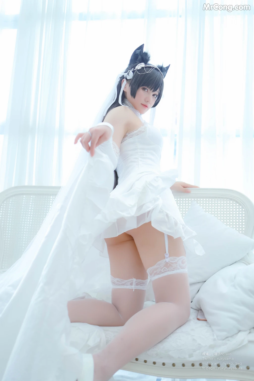 Coser@Nyako喵子: 爱宕婚纱 (62 photos) – Page 6