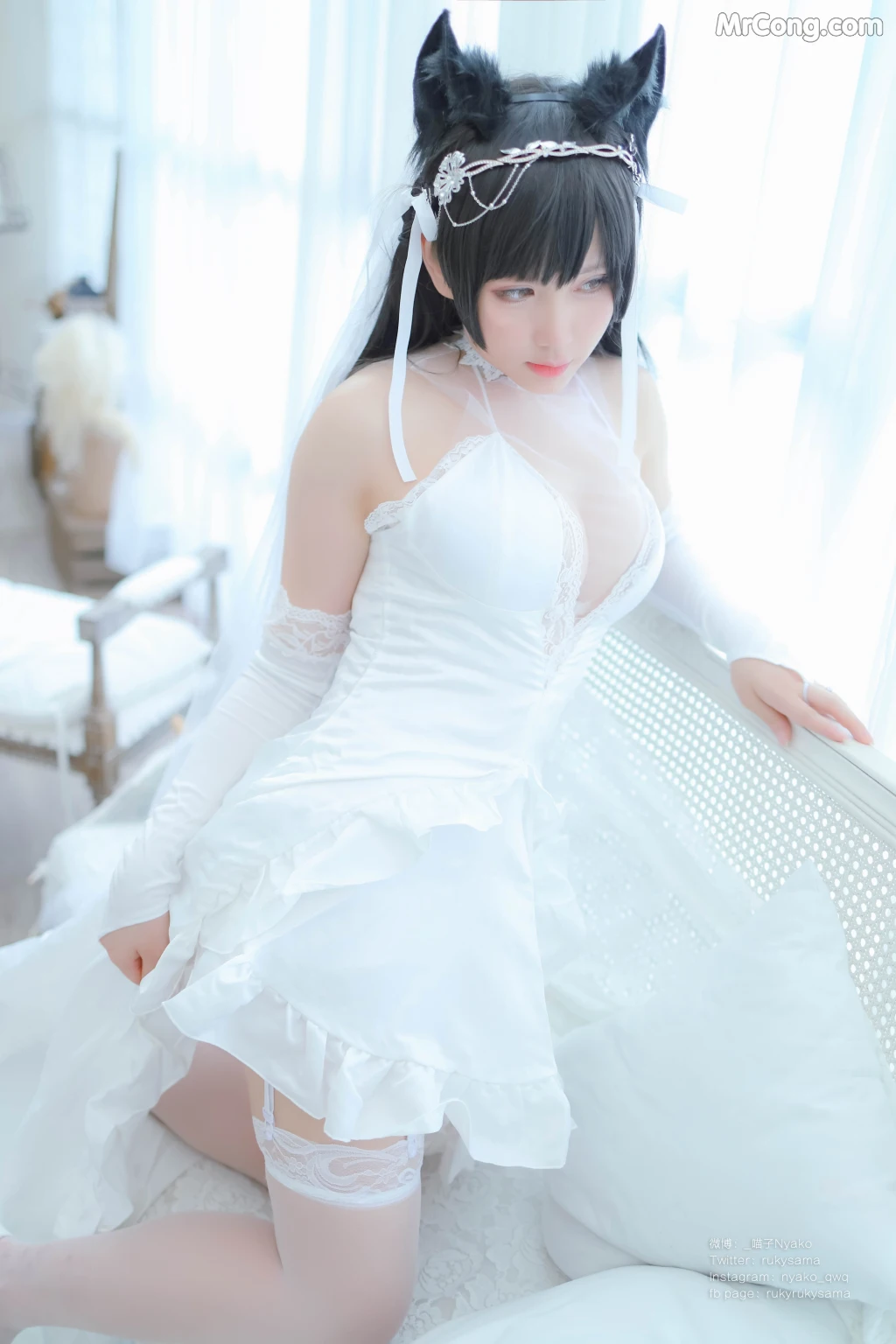 Coser@Nyako喵子: 爱宕婚纱 (62 photos) – Page 6