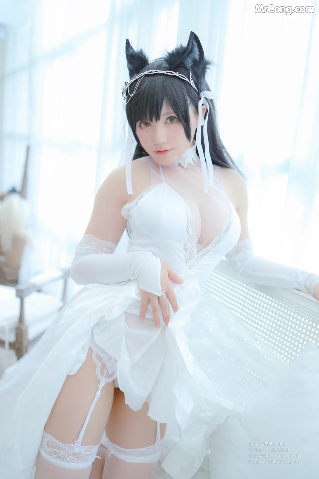 Coser@Nyako喵子: 爱宕婚纱 (62 photos) – Page 6