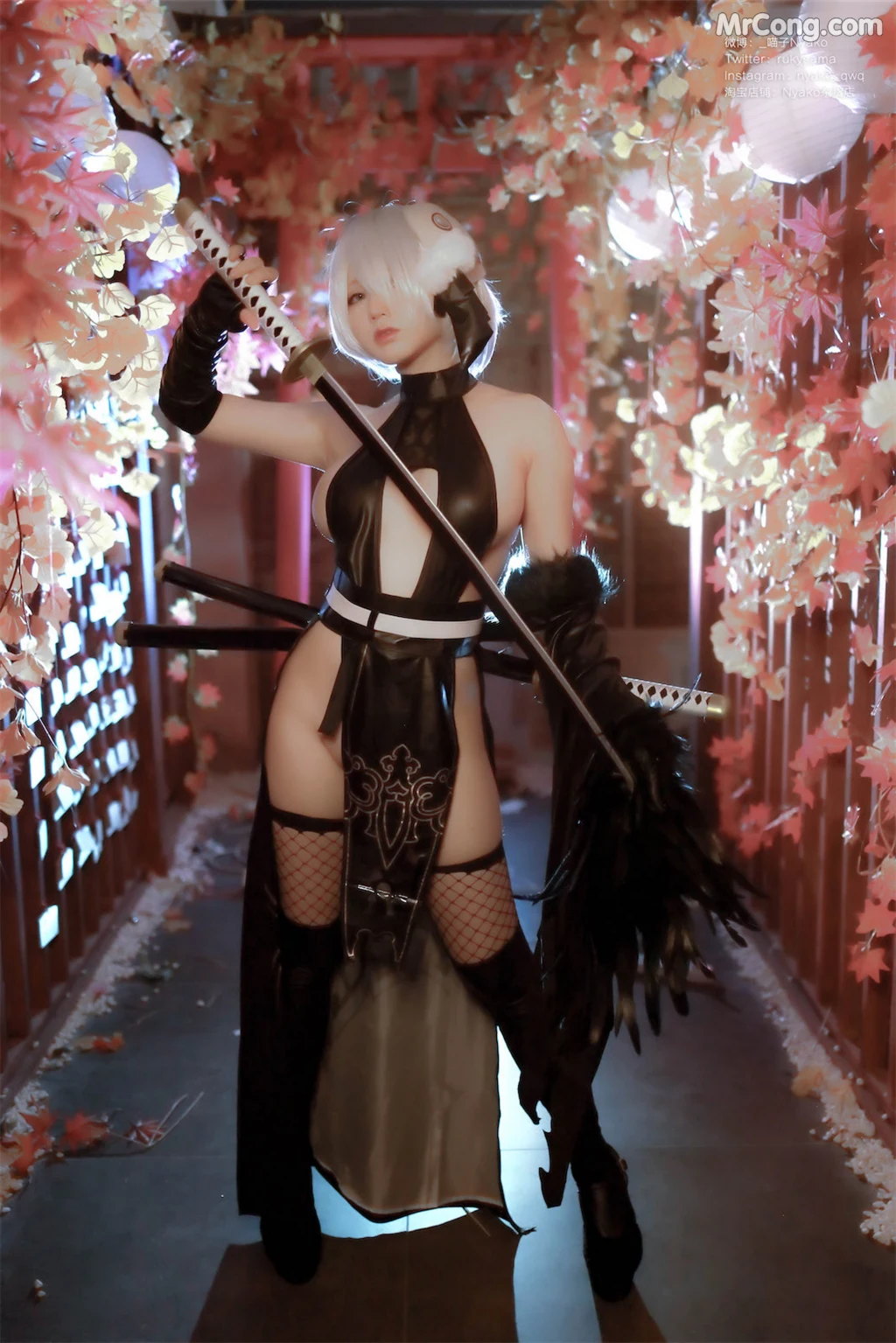 Coser@Nyako喵子: 2B同人旗袍 (43 photos) – Page 4