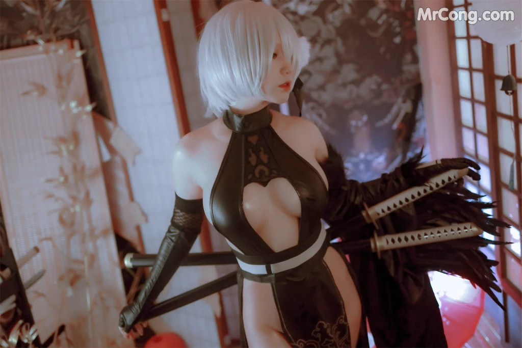Coser@Nyako喵子: 2B同人旗袍 (43 photos) – Page 5