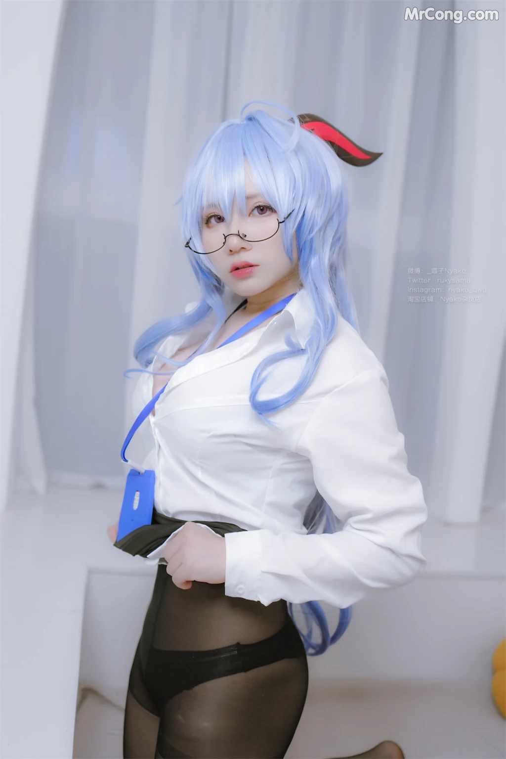 Coser@Nyako喵子: 原神 甘雨OL (79 photos) – Page 4