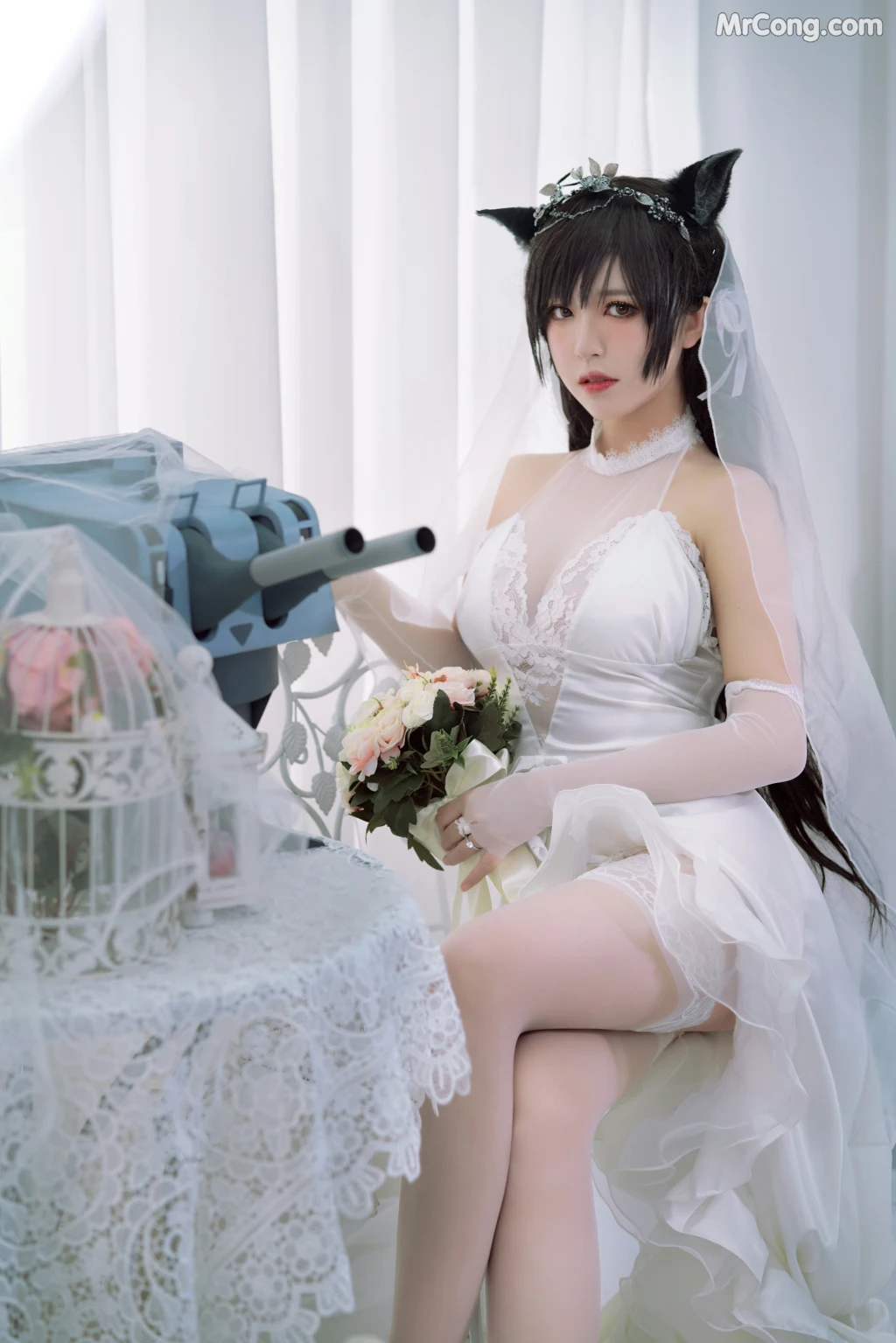 Coser@半半子: 爱宕花嫁 (30 photos + 1 video) – Page 2