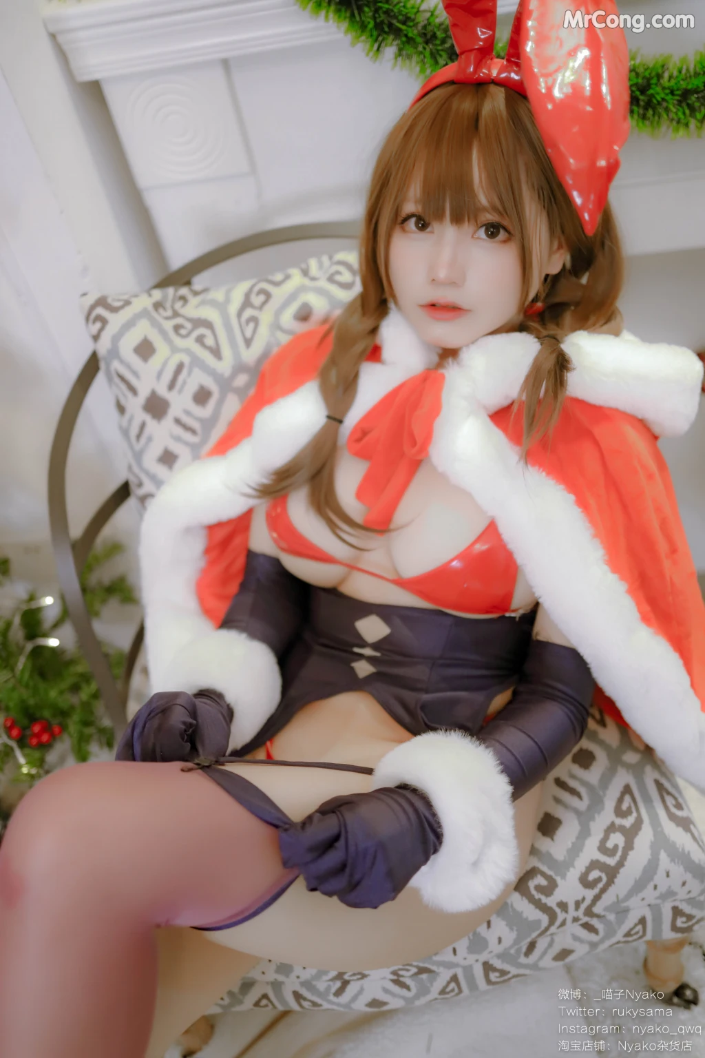 Coser@Nyako喵子: Christmas Bunny (157 photos) – Page 4