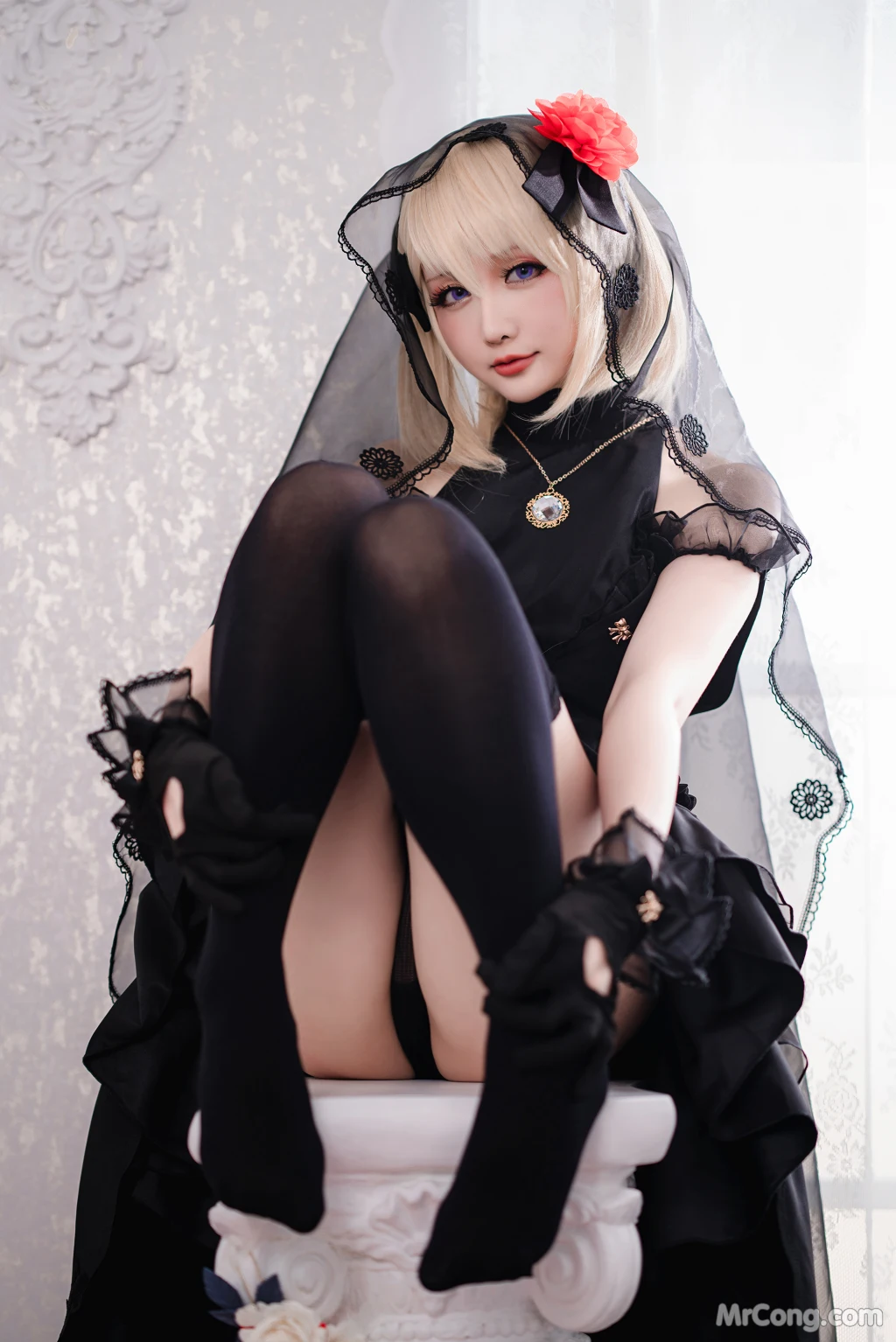 Coser@星之迟迟Hoshilily: 斯卡哈同人&Z23婚纱 (150 photos + 1 video) – Page 3