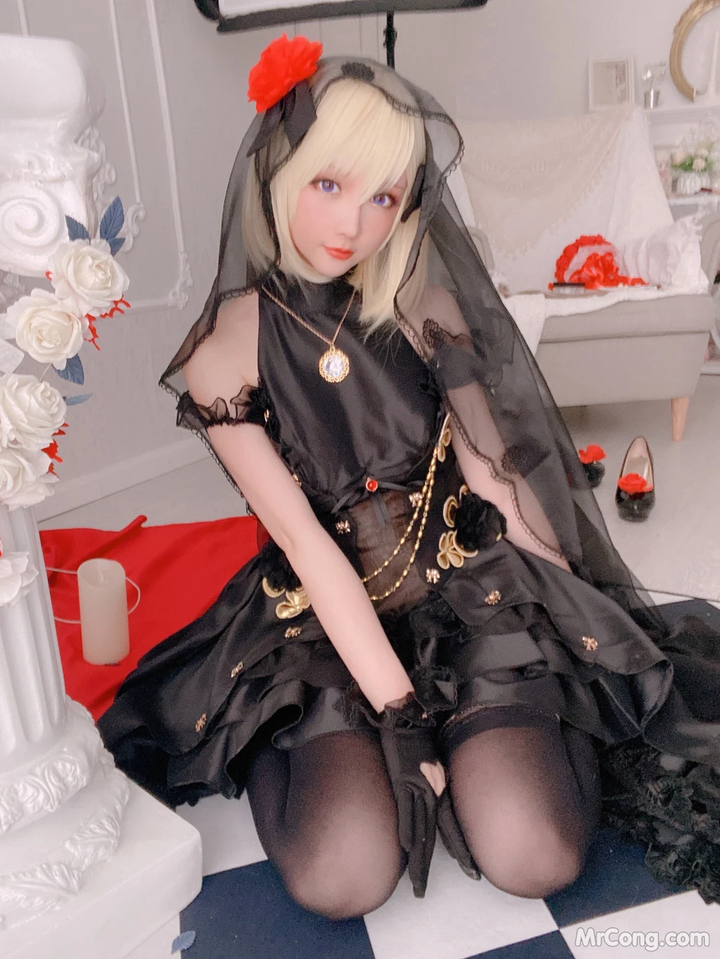 Coser@星之迟迟Hoshilily: 斯卡哈同人&Z23婚纱 (150 photos + 1 video) – Page 4