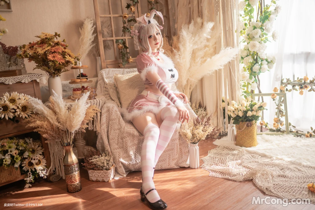 Coser@皮皮奶可可爱了啦: 粉色兔兔 (70 photos) – Page 3