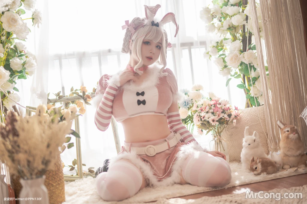 Coser@皮皮奶可可爱了啦: 粉色兔兔 (70 photos) – Page 7