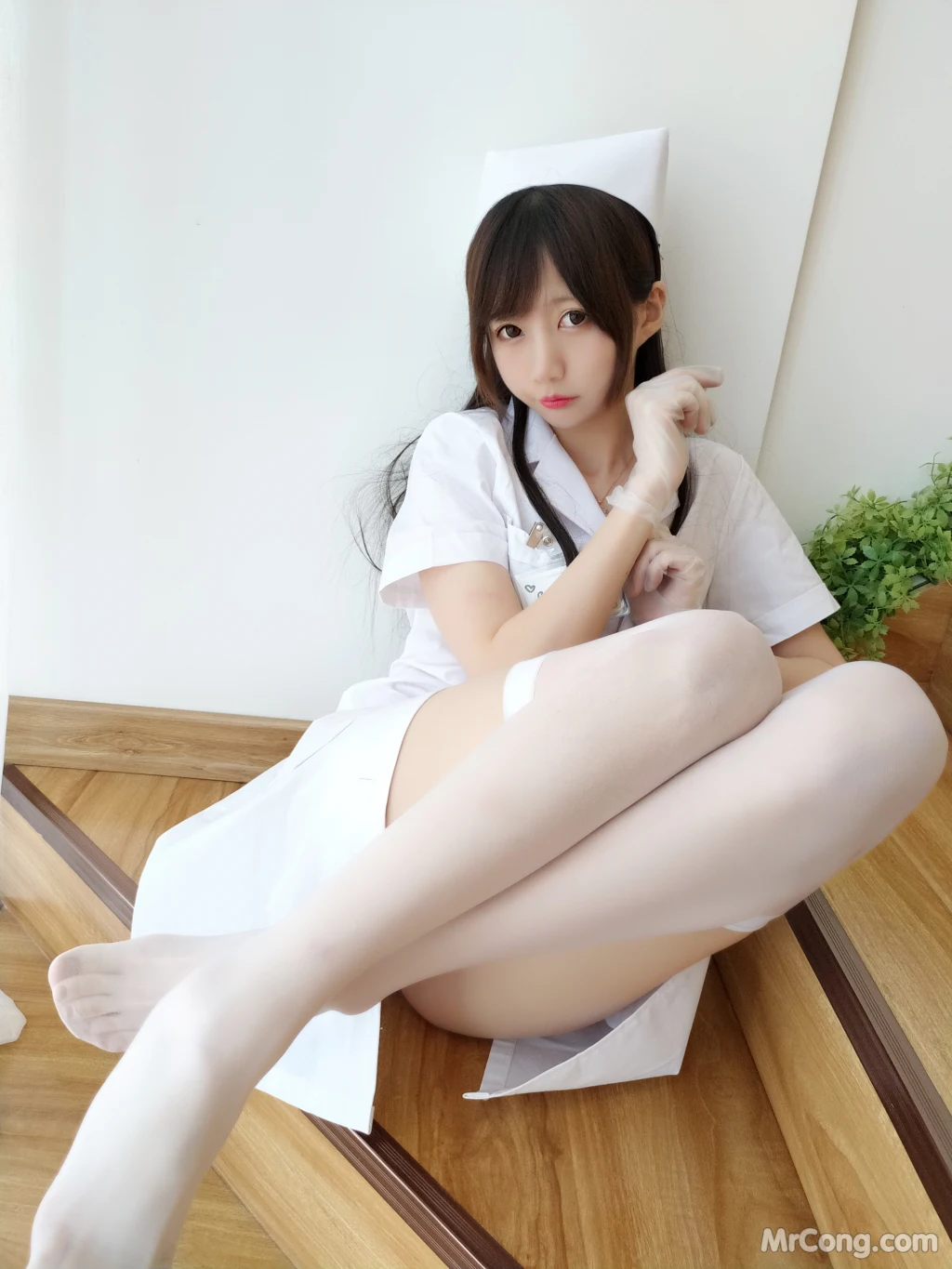 Coser@NAGISA魔物喵: 自摄系列02白丝护士包 (61 photos + 2 videos) – Page 6
