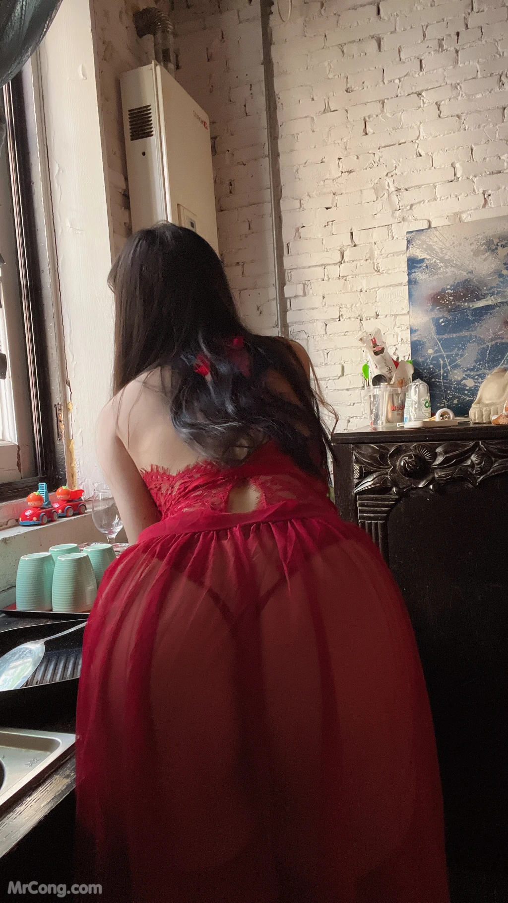 Coser@不呆猫: 霸气红色人妻 (57 photos + 1 video) – Page 3