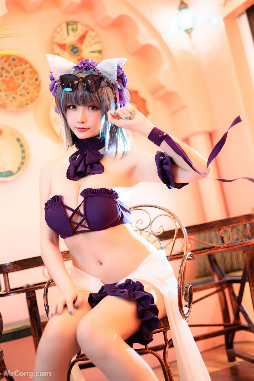 Coser@星之迟迟Hoshilily: 柴郡泳装 (35 photos) – Page 4