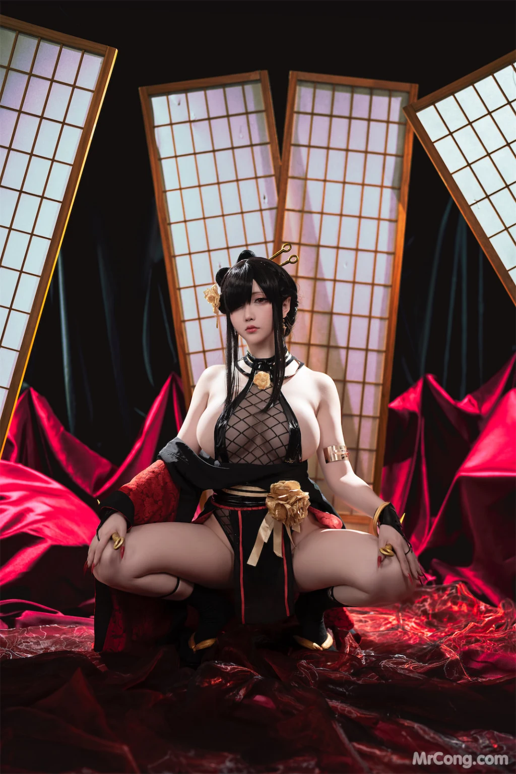 Coser@星之迟迟Hoshilily: 圣诞节 约尔 同人和风战斗服 (78 photos) – Page 2