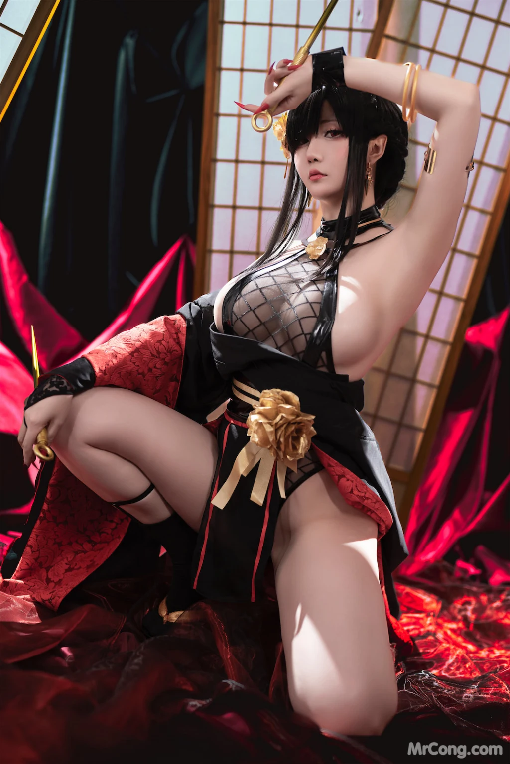 Coser@星之迟迟Hoshilily: 圣诞节 约尔 同人和风战斗服 (78 photos) – Page 2