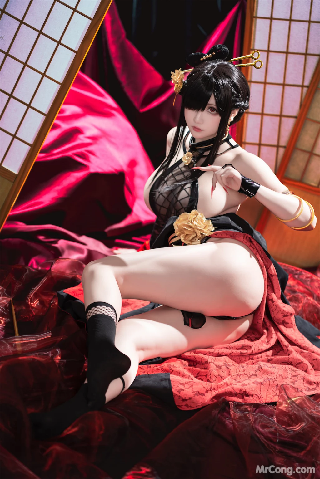 Coser@星之迟迟Hoshilily: 圣诞节 约尔 同人和风战斗服 (78 photos) – Page 3