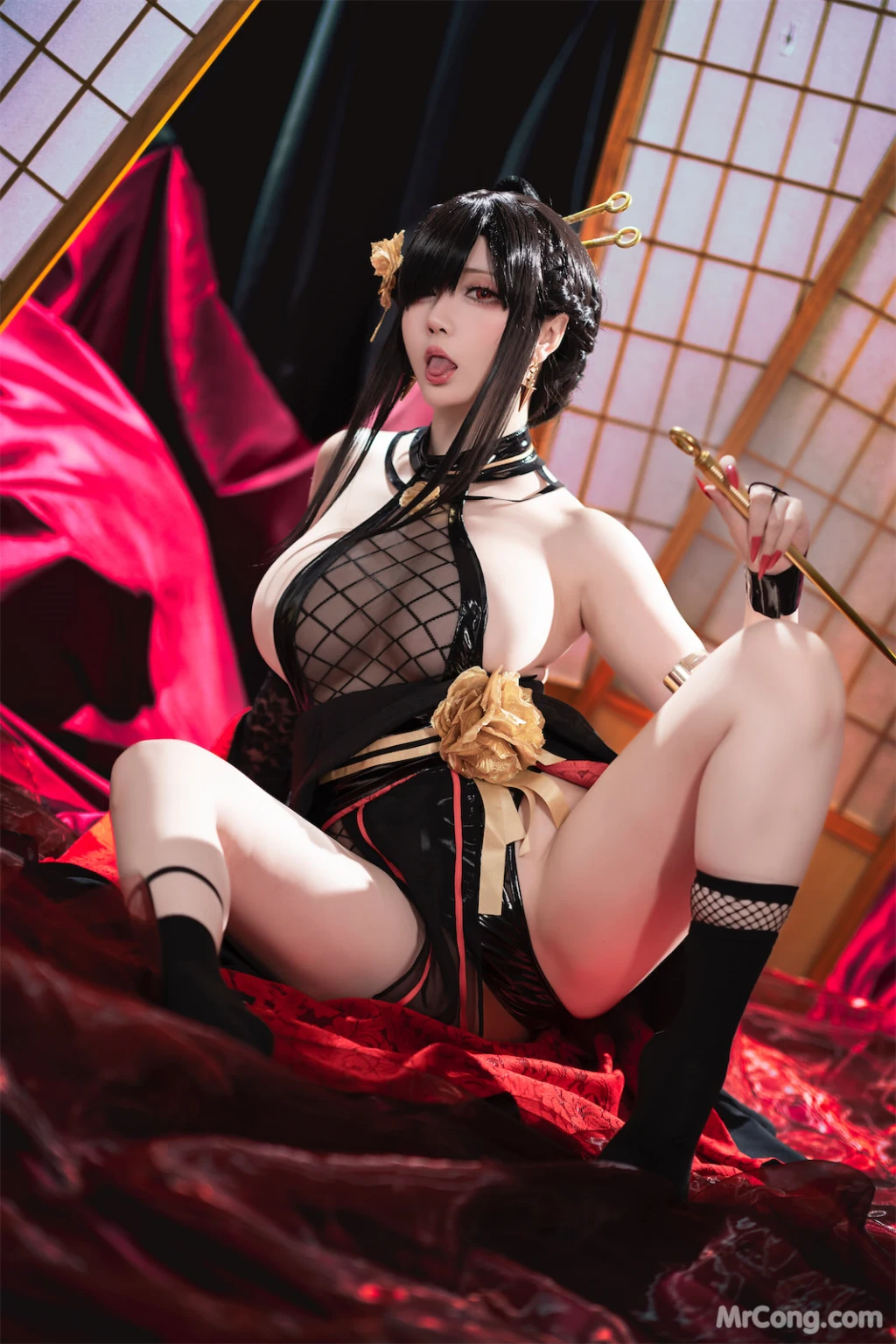 Coser@星之迟迟Hoshilily: 圣诞节 约尔 同人和风战斗服 (78 photos) – Page 4