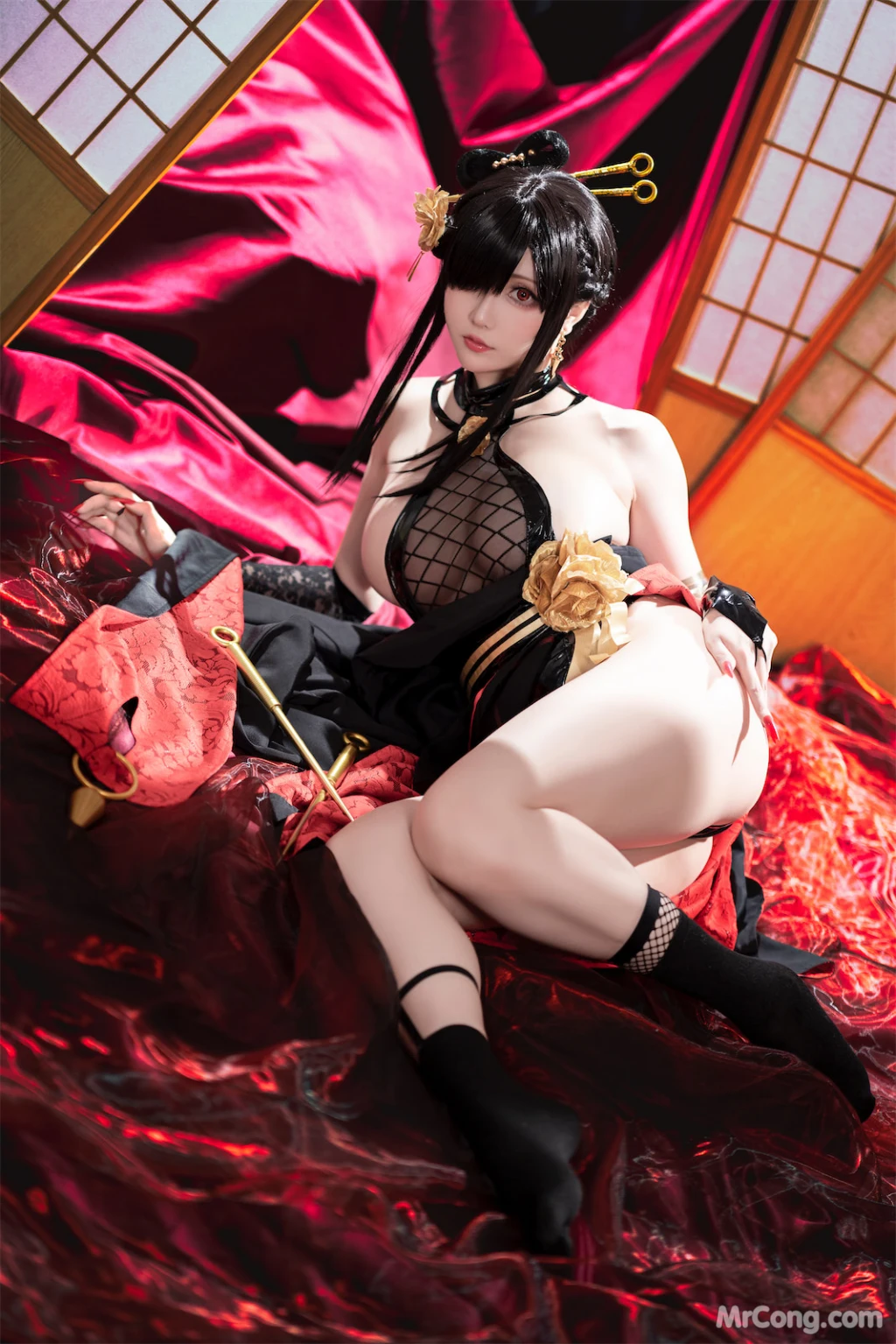 Coser@星之迟迟Hoshilily: 圣诞节 约尔 同人和风战斗服 (78 photos) – Page 4