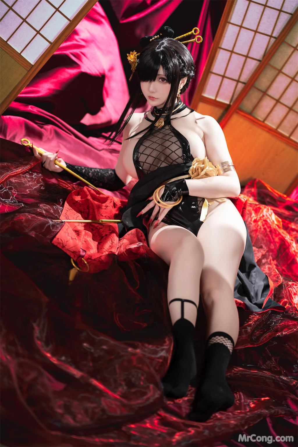 Coser@星之迟迟Hoshilily: 圣诞节 约尔 同人和风战斗服 (78 photos) – Page 5
