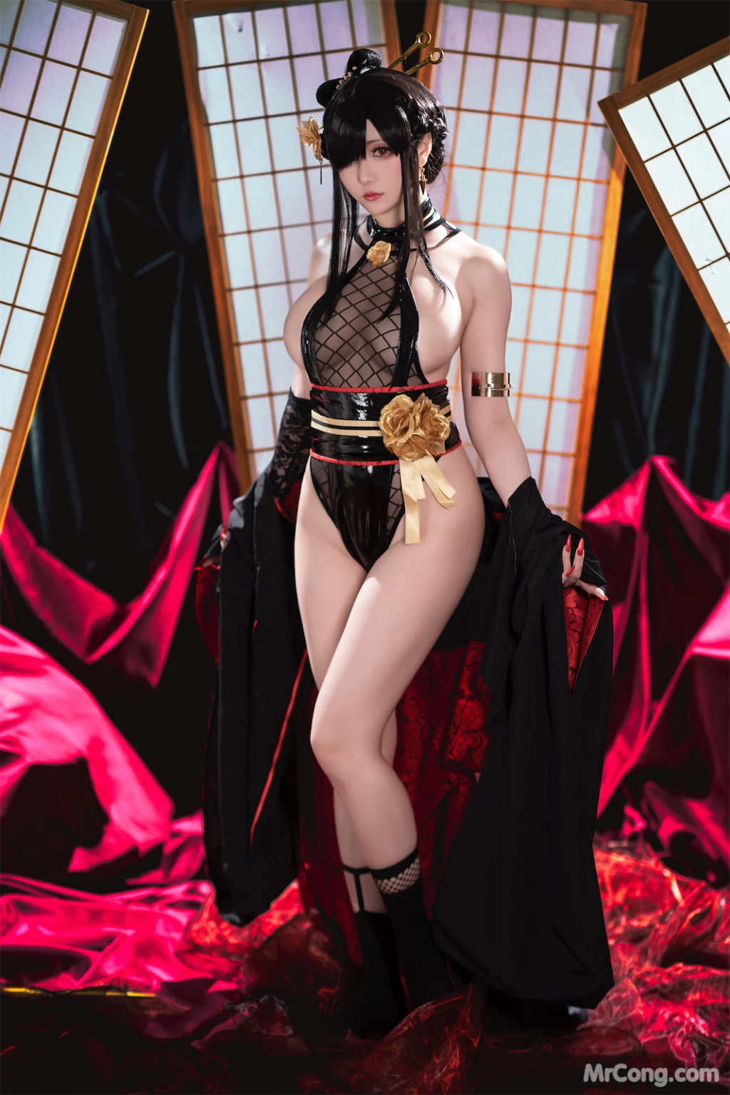 Coser@星之迟迟Hoshilily: 圣诞节 约尔 同人和风战斗服 (78 photos) – Page 5