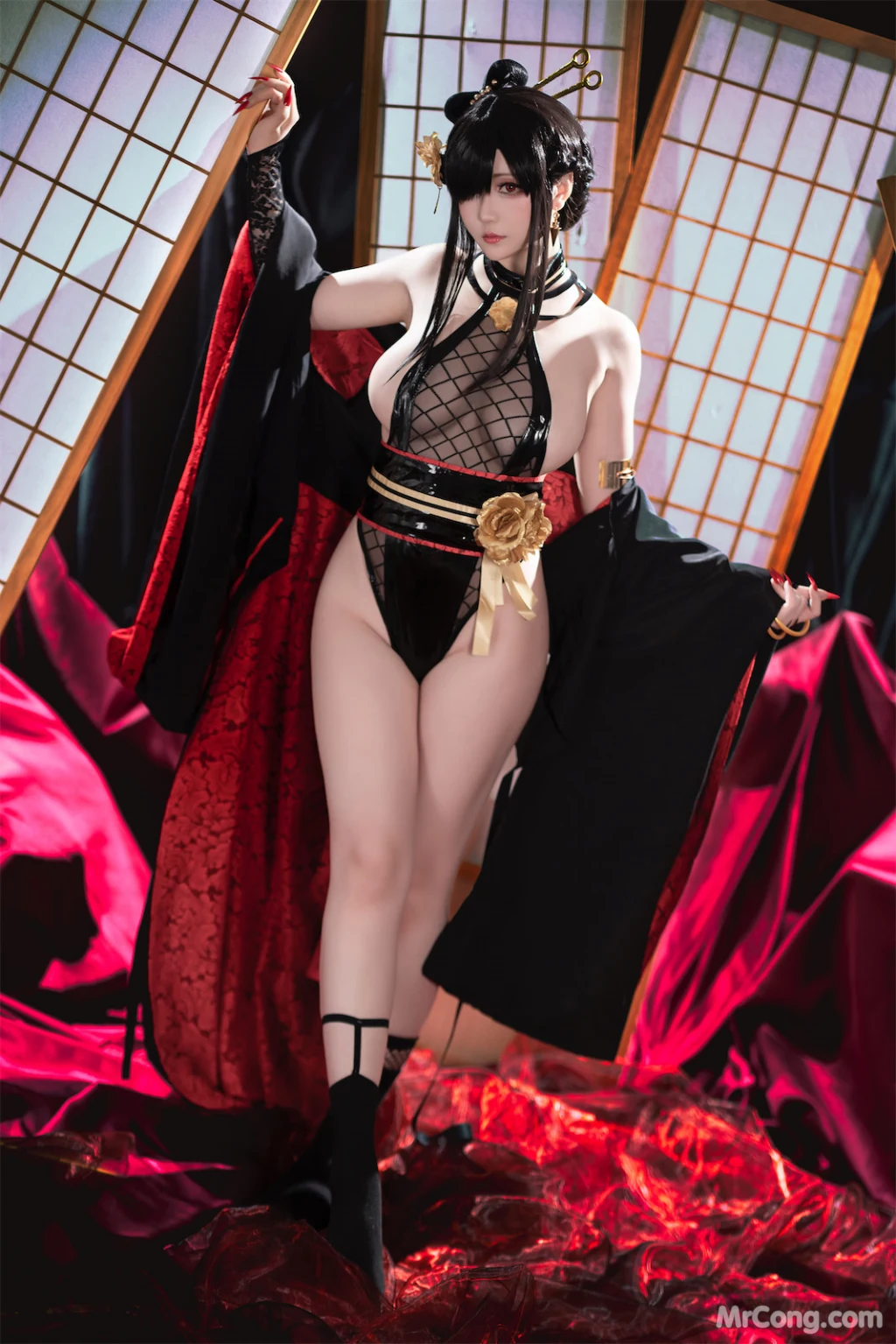Coser@星之迟迟Hoshilily: 圣诞节 约尔 同人和风战斗服 (78 photos) – Page 5