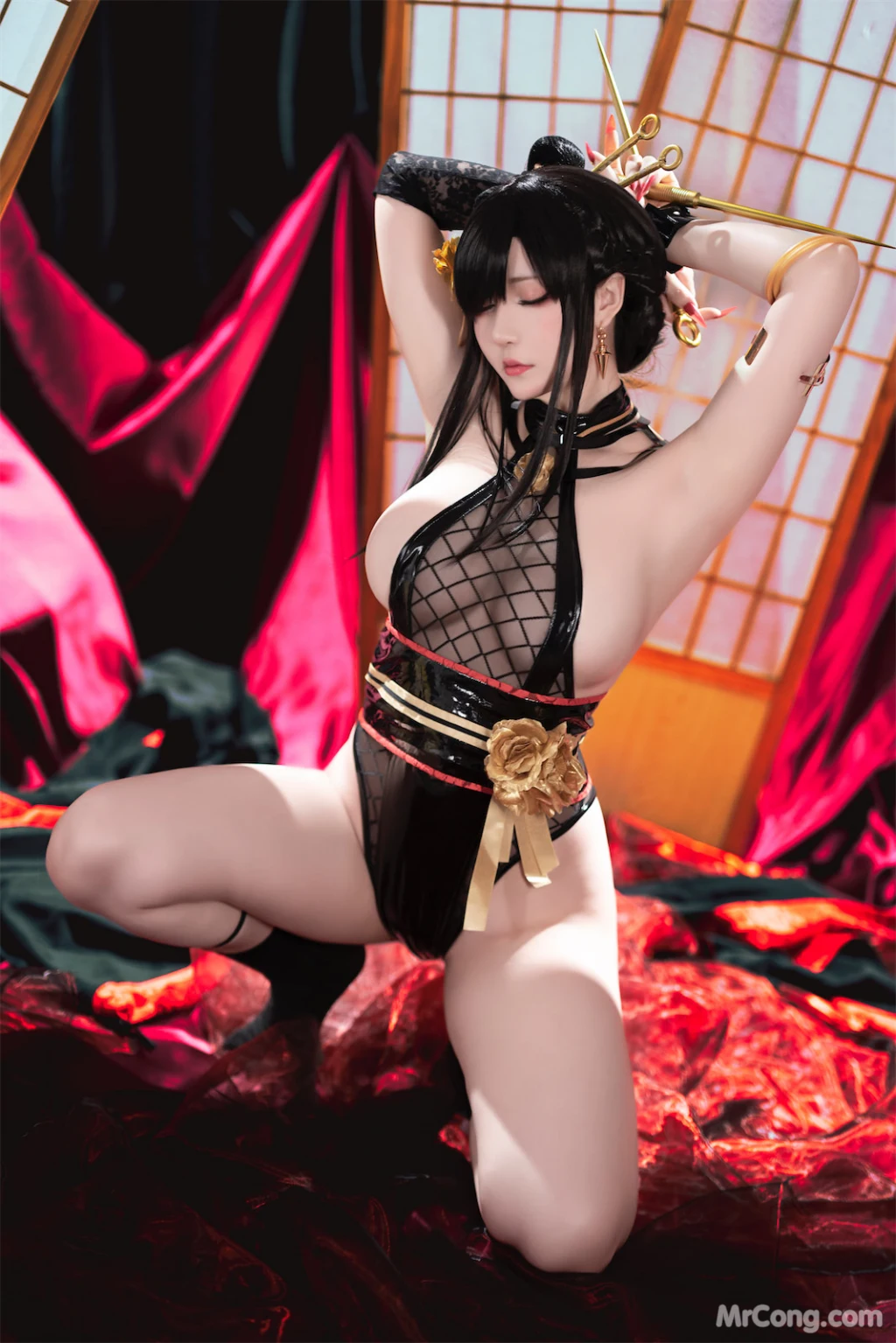 Coser@星之迟迟Hoshilily: 圣诞节 约尔 同人和风战斗服 (78 photos) – Page 5