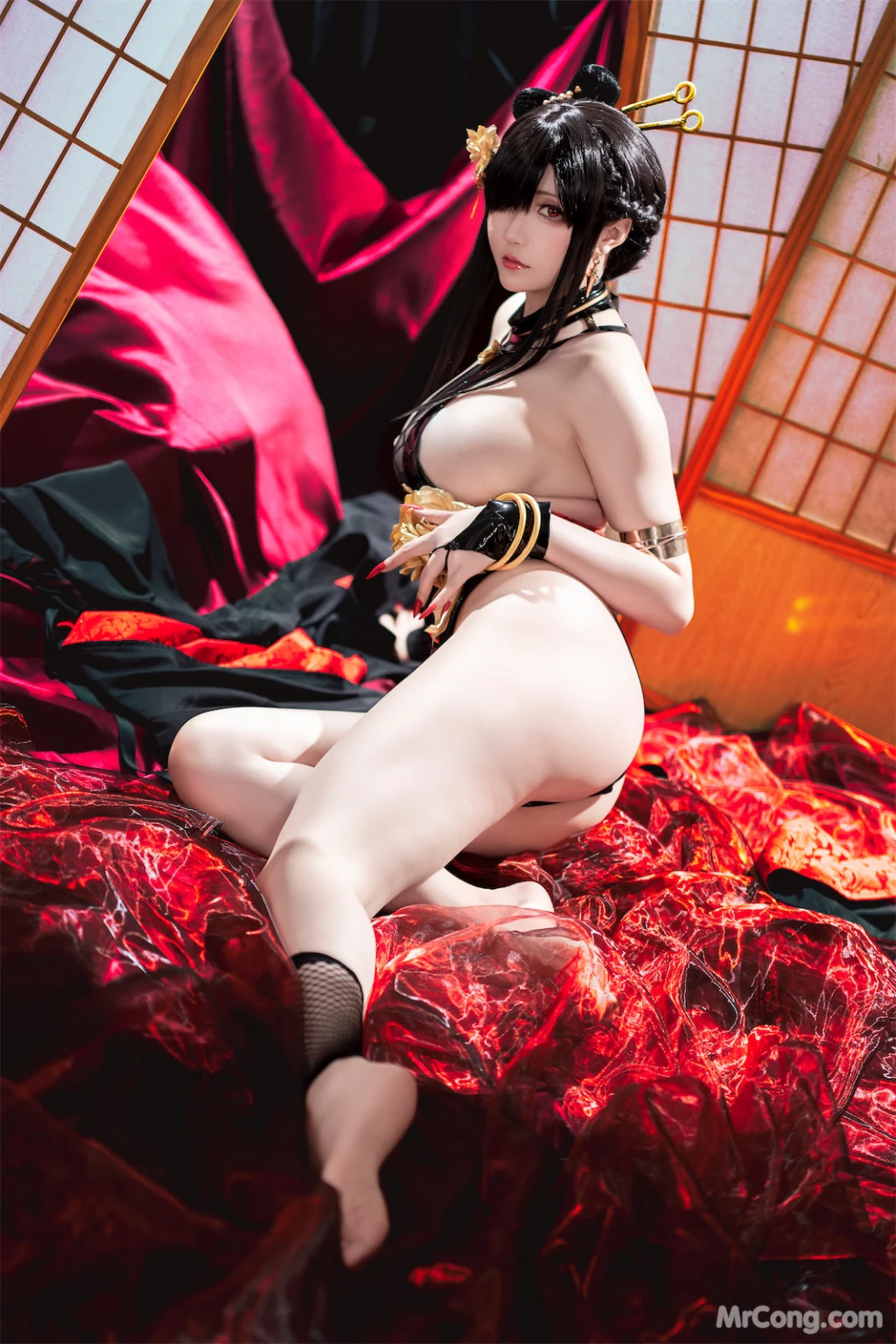 Coser@星之迟迟Hoshilily: 圣诞节 约尔 同人和风战斗服 (78 photos) – Page 6