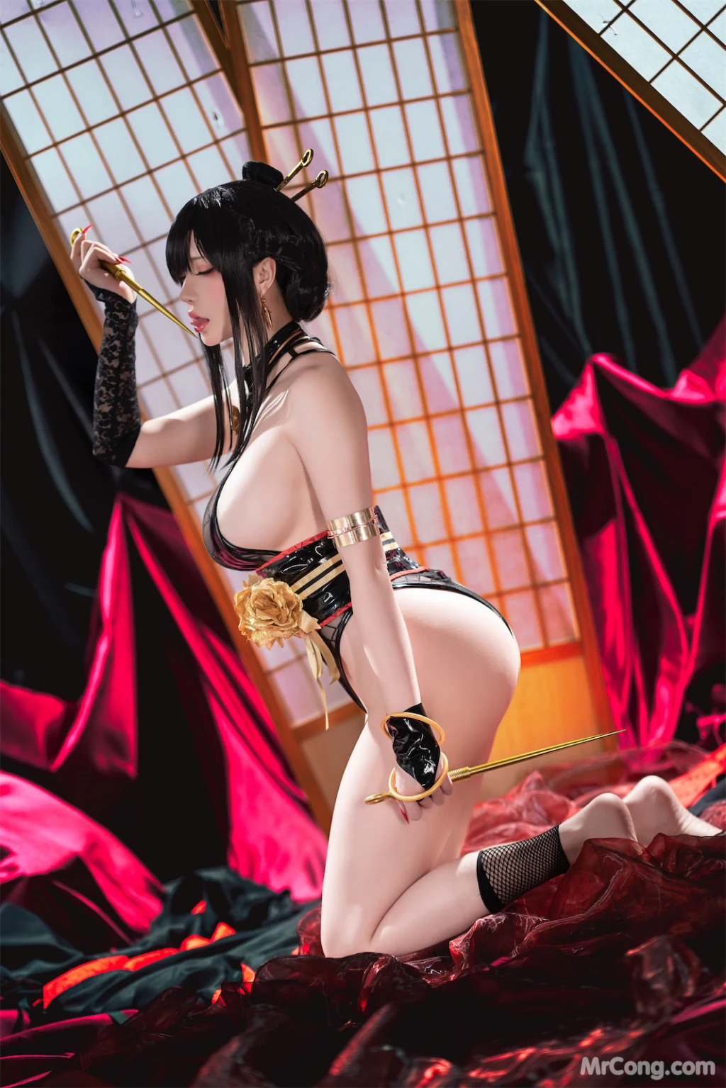 Coser@星之迟迟Hoshilily: 圣诞节 约尔 同人和风战斗服 (78 photos) – Page 7