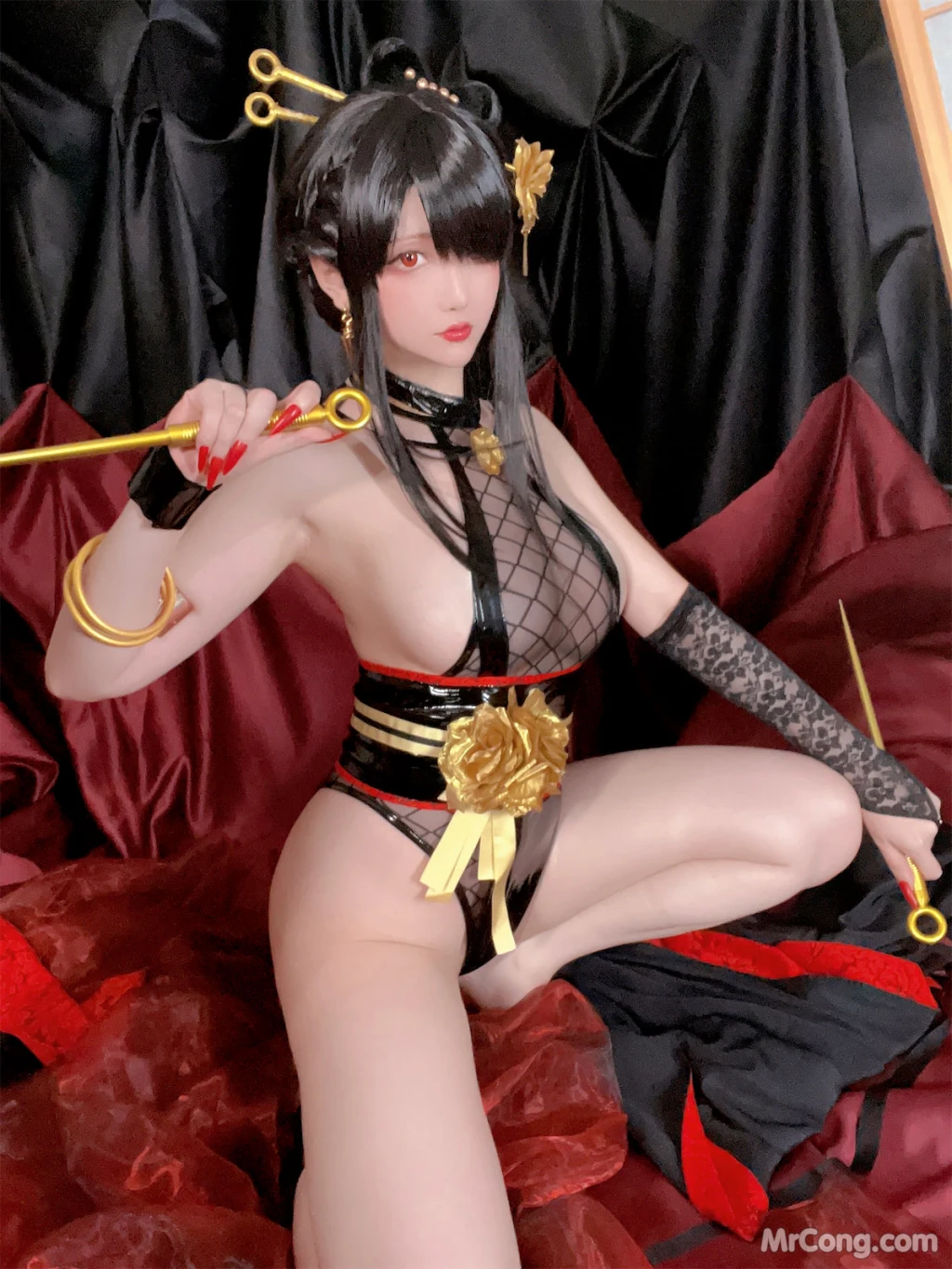 Coser@星之迟迟Hoshilily: 圣诞节 约尔 同人和风战斗服 (78 photos) – Page 7