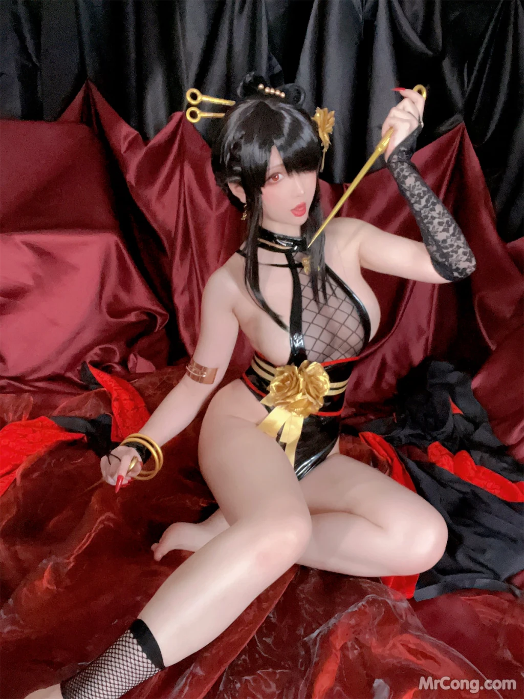 Coser@星之迟迟Hoshilily: 圣诞节 约尔 同人和风战斗服 (78 photos) – Page 8
